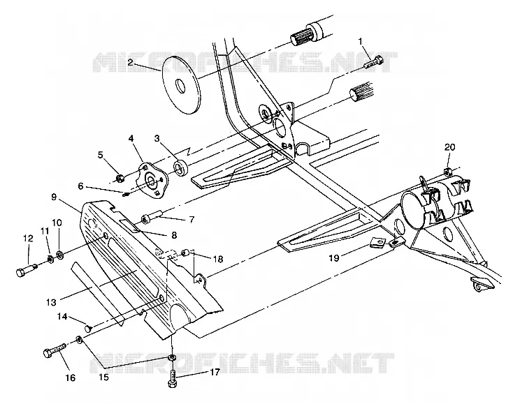 copertura della catena ASSEMBLY 4X4 350L W938139 (4924052405029A)