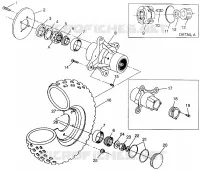 RUOTA ANTERIORE Magnum 4X4 W968144 and Swedish Magnum 4X4 S968144 (4936053605B005)