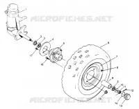 RUOTA ANTERIORE MONTAGGIO 2x4 400L W947540 (4926752675B002)