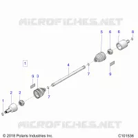 DRIVE TRAIN, TRANSMISSIONE ANTERIORE SHAFT
