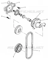 POMPA DELL'ACQUA XLT RMK 0960956, XLT SKS 0960556 and EUROPEAN XLT SKS E960556 (4931813181C010)