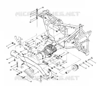 ENGINE AND SUPPORTO MARMITTA  (4913501350005A)