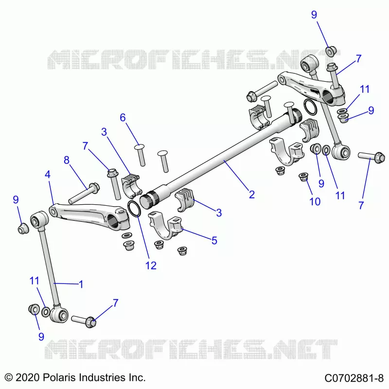 SUSPENSION, FRONT BARRA DI STABILIZZAZIONE