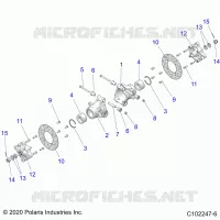 SOSPENSIONEDLE HUBS, CARRIER AND BRAKE DISC- A21S6E57A1/3A1 (C102247-6)