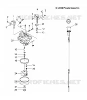 MOTORE, CARBURATORE AND CHOKE CABLE