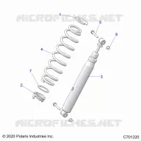 SUSPENSION, REAR SHOCK MONTAGGIO