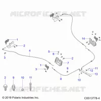 CHASSIS, CAPPUCCIO HINGE CABLE ASM.