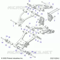 SOSPENSIONE POSTERIORE CONTROL ARM, MOUNTING