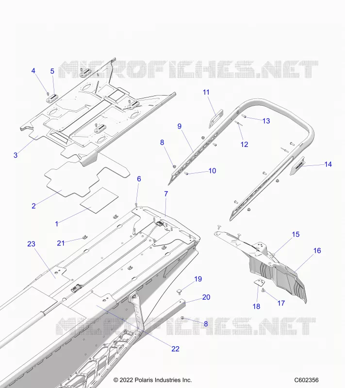 PARAURTI, REAR, CLOSEOFF, TUNNEL COVER