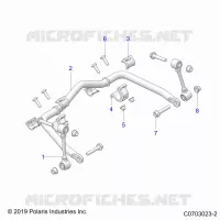 SUSPENSION, FRONT BARRA DI STABILIZZAZIONE
