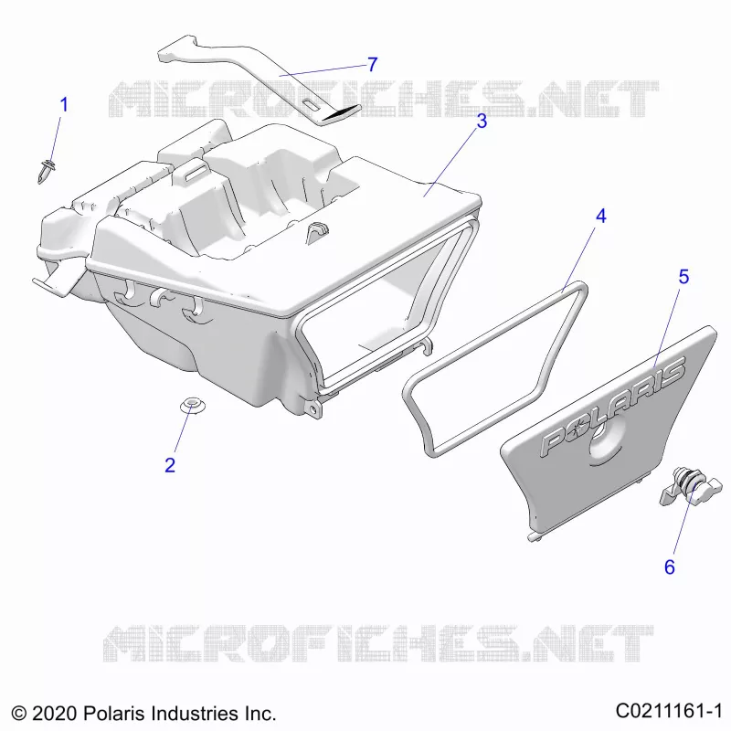 BODY, STORAGE BOX, REAR