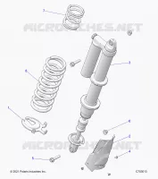 SUSPENSION, REAR SHOCK MONTAGGIO, STANDARD/PREMIUM