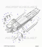 CHASSIS, PROTEZIONE FRIZIONE, FOOTRESTS, AND RUNNING BOARDS