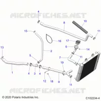 ENGINE, SISTEMA DI RAFFREDDAMENTO, HOSES