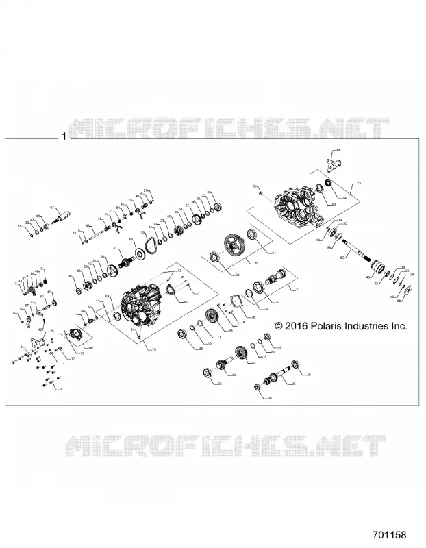 DRIVE TRAIN, PRINCIPALE SCATOLA INGRANAGGI INTERNALS