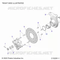 SOSPENSIONI ANTERIORI HUB, CARRIER, AND BRAKE DISC