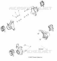 FRENO, CALIPER MOUNTING