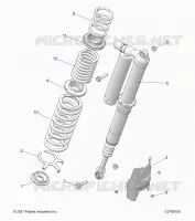 SUSPENSION, REAR SHOCK MONTAGGIO, ULTIMATE