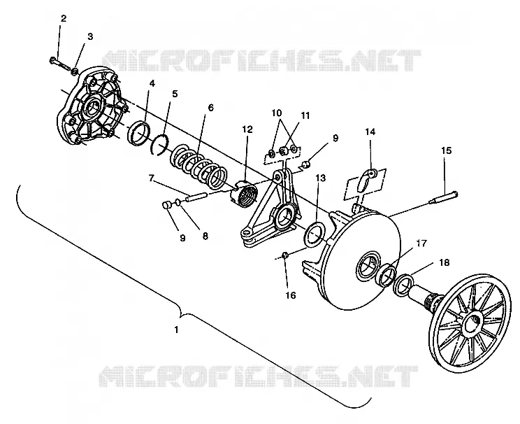 TRASMISSIONE FRIZIONE ASSEMBLY Storm E940782 and Storm SKS E940582 (49274427440025)