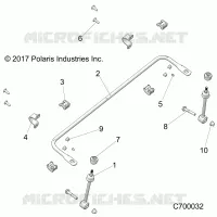 SUSPENSION, FRONT BARRA DI STABILIZZAZIONE