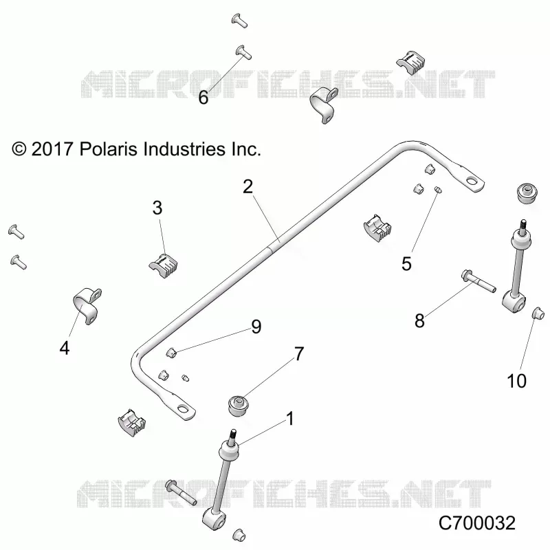 SUSPENSION, FRONT BARRA DI STABILIZZAZIONE