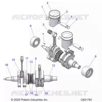 ENGINE, PISTON AND ALBERO MOTORE