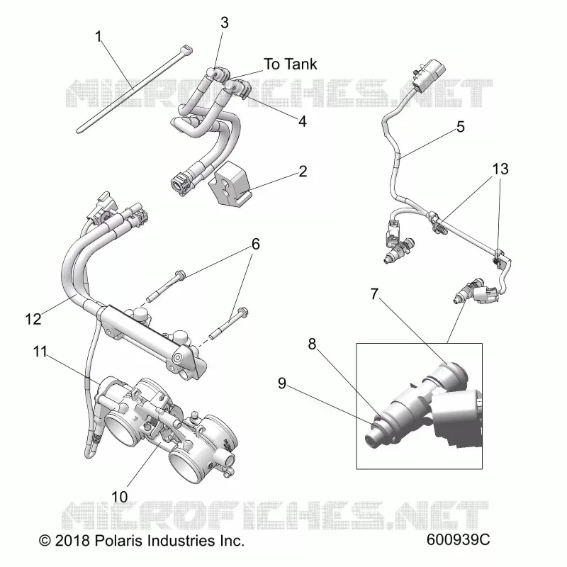 SISTEMA DI ALIMENTAZIONE CARBURANTE, RAIL, LINES AND THROTTLE BODY