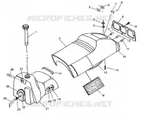 SEDILE   SERBATOIO DI GAS 600 XC 0971776 and EUROPEAN 600 XC E971776 (4937933793A006)