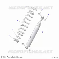 SUSPENSION, REAR SHOCK MONTAGGIO