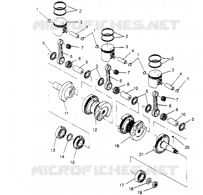 PISTONEEE   ALBERO MOTORE XLT 0950756, XLT SKS 0950556, XLT SKS EURO E950556   (4928842884C012)