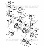 ALBERO MOTORE   PISTONEEE  SLX 780 B954287 (4933953395C001)