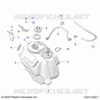 SISTEMA DI ALIMENTAZIONE CARBURANTE, FUEL TANK ASM.