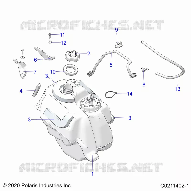 SISTEMA DI ALIMENTAZIONE CARBURANTE, FUEL TANK ASM.