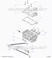 ENGINE, THROTTLE BODY AND VALVOLA COPERTURA 