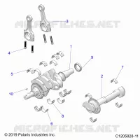 ENGINE, ALBERO MOTORE AND BEARINGS