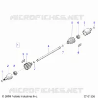 DRIVE TRAIN, TRANSMISSIONE ANTERIORE SHAFT
