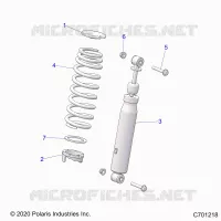 SUSPENSION, SHOCK ANTERIORE MOUNTING