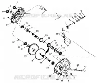 SCATOLA DEGLI INGRANAGGI  Scrambler 500 W97BC50A (4943074307C009)
