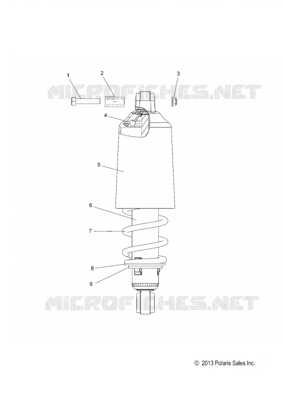SUSPENSION, SHOCK, FRONT TRACK (7043995)