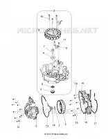 MOTORE, STATOR COVER and VOLANO