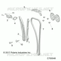 CAM CATENA AND TENSIONER