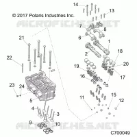 ENGINE, TESTA CILINDRO AND VALVES