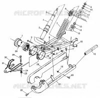POSTERIORE SWING ARM   SHOCK MAGNUM 6X6 W97AE42A AND SWEDISH MAGNUM 6X6 S97AE4 (4940754075D003)