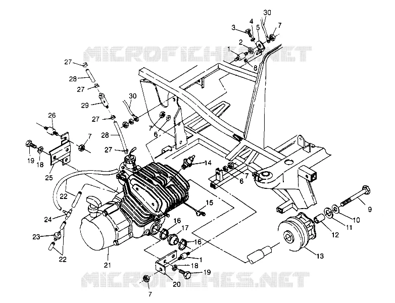 MONTAGGIO DEL MOTORE Trail Boss W948527 (4926822682A008)