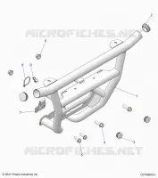 CHASSIS, FRONT PARAURTI 