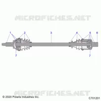 TRASMISSIONE, FRONT HALF SHAFT