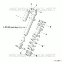 SUSPENSION, SHOCK ANTERIORE MOUNTING