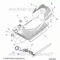 SISTEMA DI ALIMENTAZIONE CARBURANTE, FUEL TANK ASM.