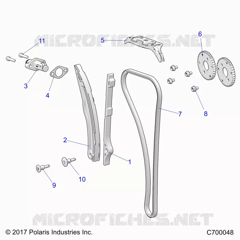 CAM CATENA AND TENSIONER