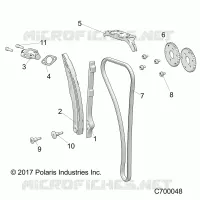 CAM CATENA AND TENSIONER